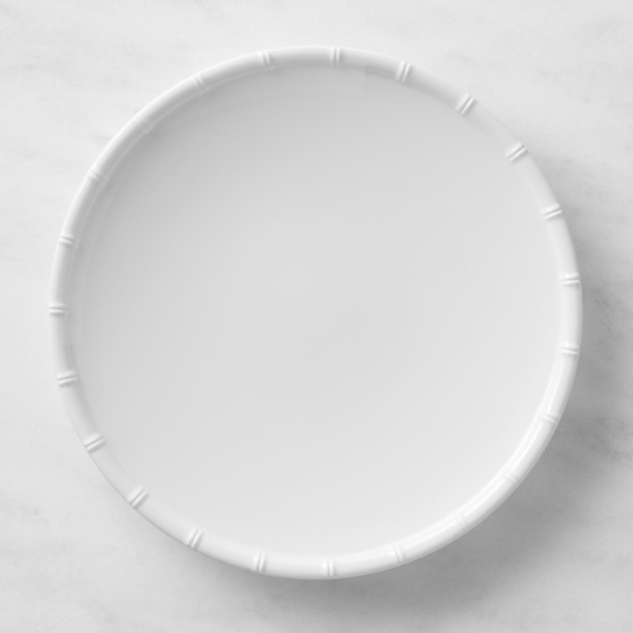 Bamboo White Melamine Dinner Plates, Set of 4 | Williams-Sonoma