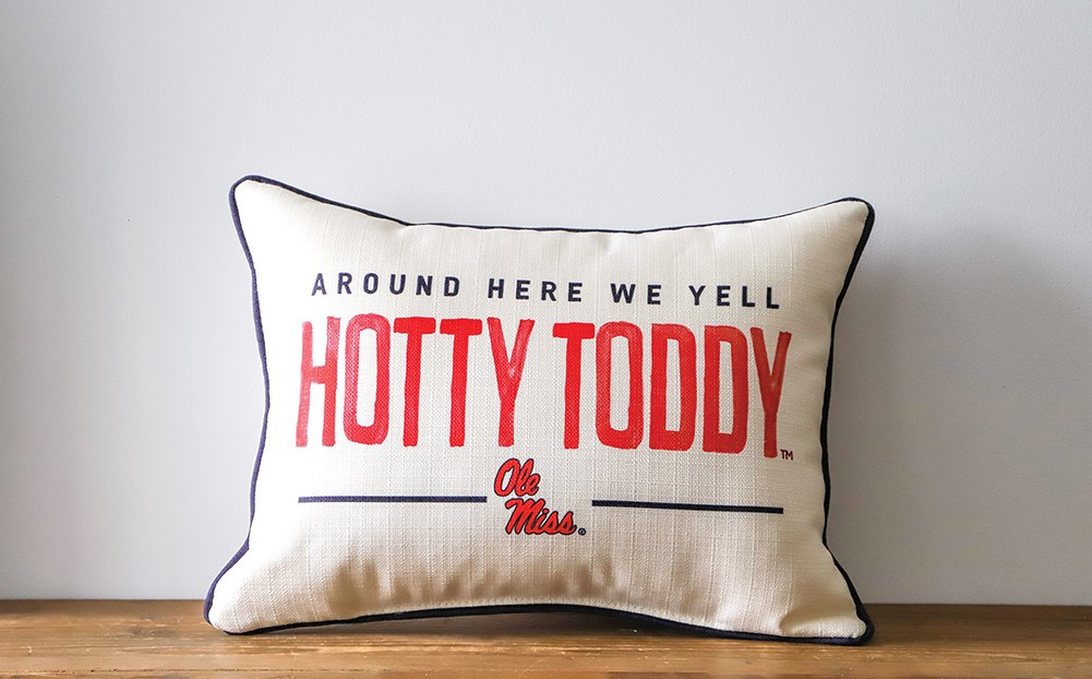 Ole Miss Around Here Pillow | Little Birdie | Little Birdie