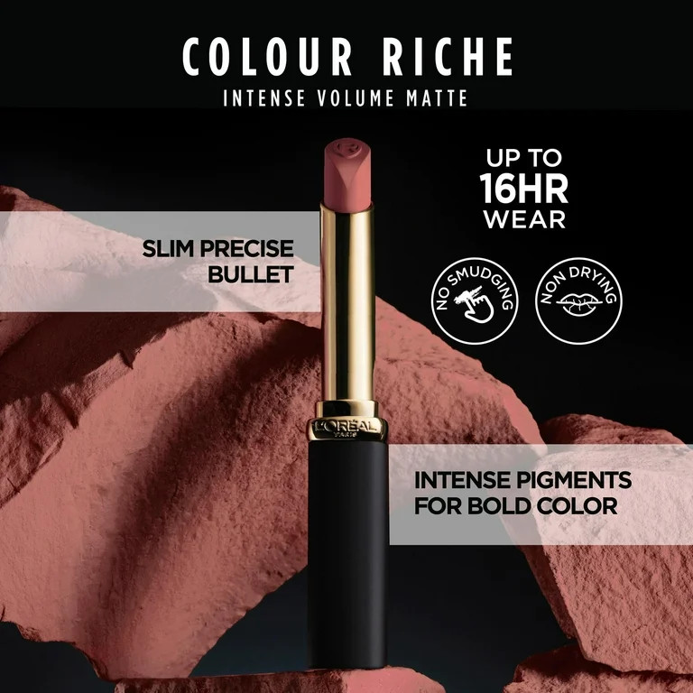 L'Oreal Paris Colour Riche Intense Volume Matte Lipstick, 601 Worth It | Walmart (US)