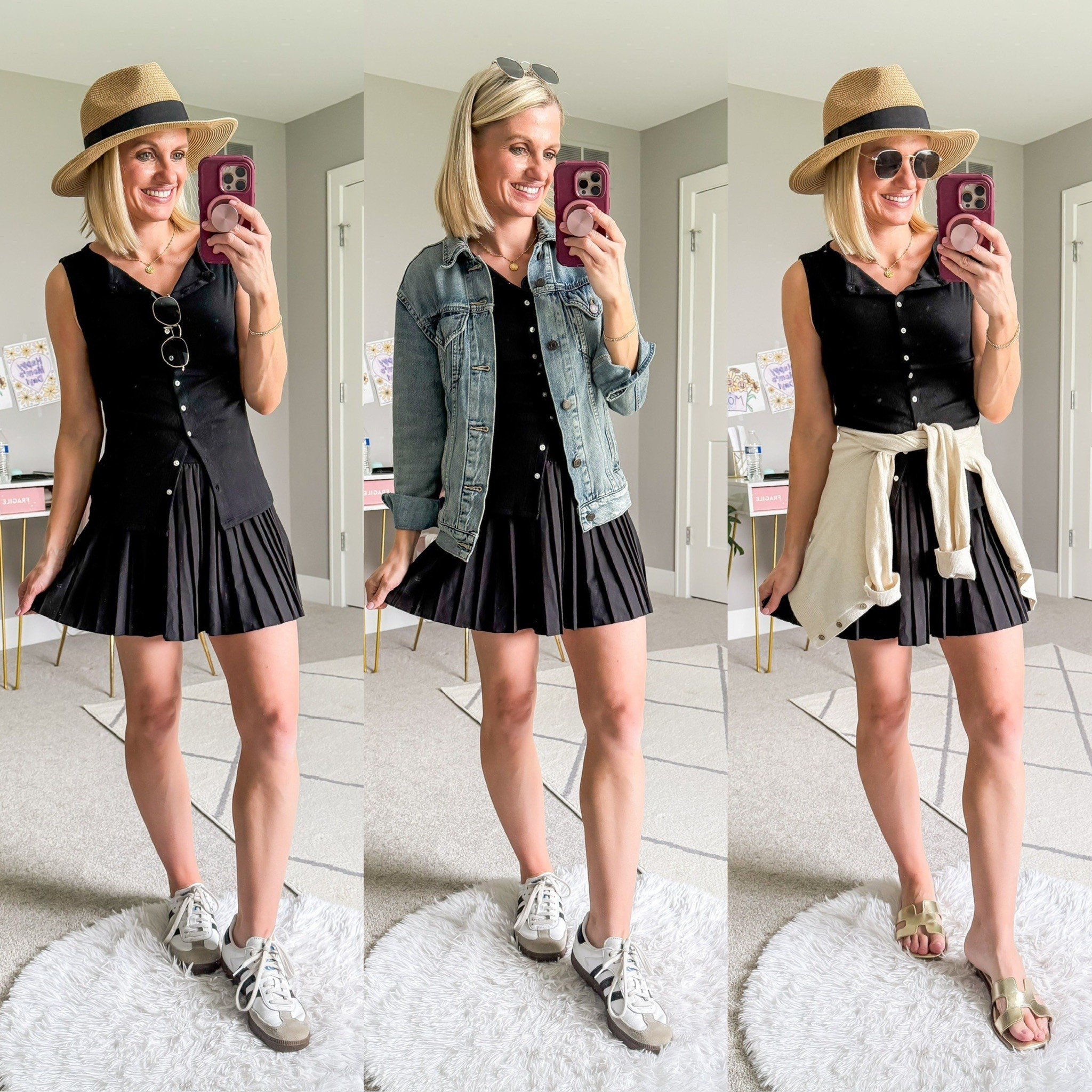 Summer capsule wardrobe outfit ideas with a pleated skort  

#LTKSeasonal #LTKStyleTip #LTKSaleAlert