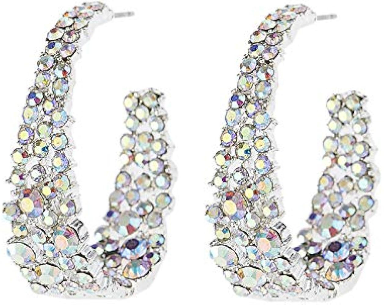 Hoop Earrings for Women Stud Dangle Drop Girls Bohemian Statement Earring 14K Gold Sterling Silve... | Amazon (US)