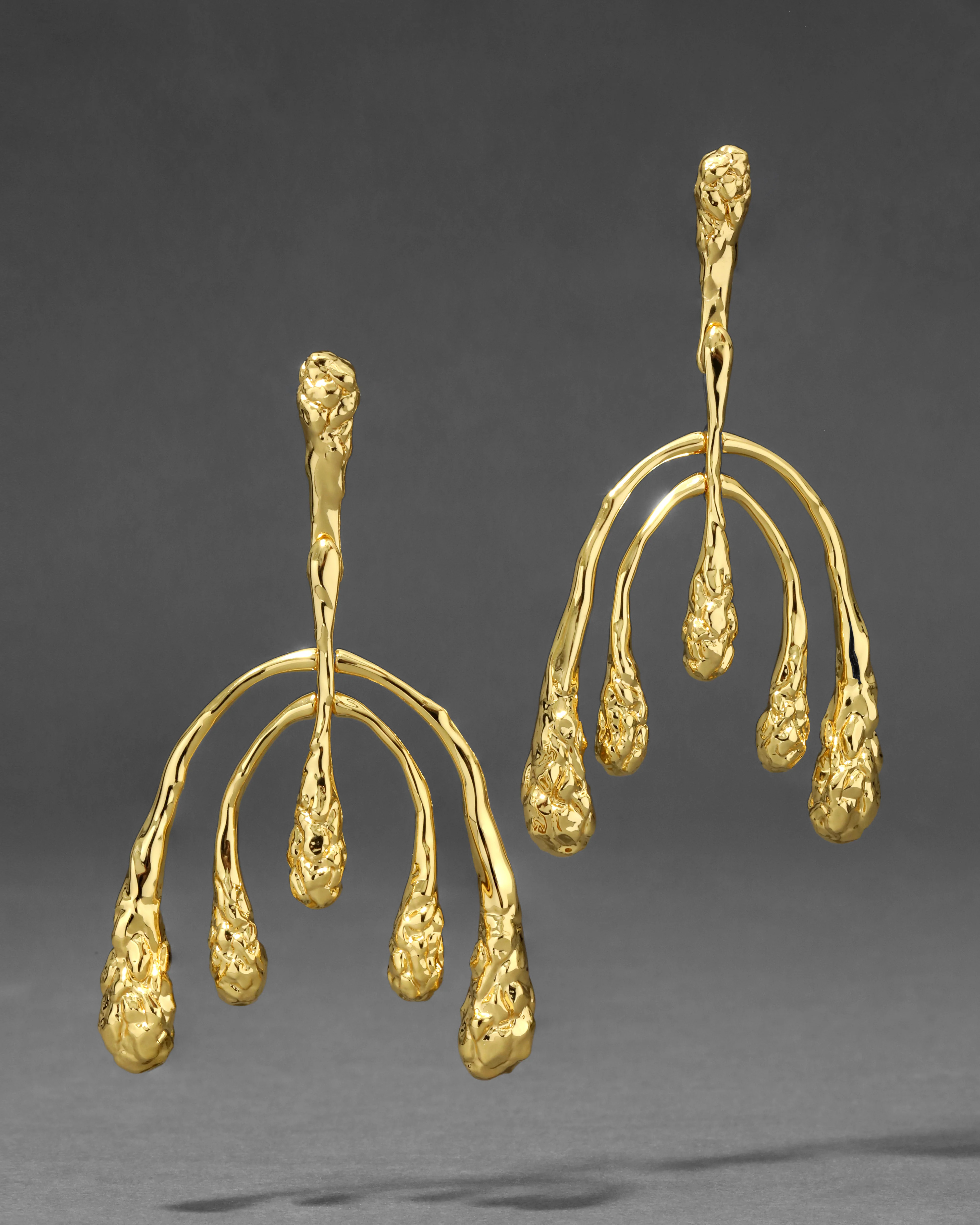 Alexis Bittar Brut Mobile Earrings in Gold | Statement Jewelry from Alexis Bittar | Alexis Bittar
