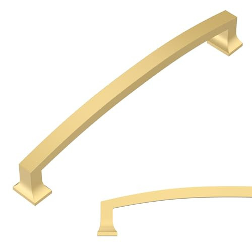 Amerdeco 10 Pack Brushed Gold Cabinet Pulls, 9 Inch(228MM) Hole Center, Modern Gold Drawer Pulls, Cabinet Hardware for Kitchen, Bathroom, Dresser | Amazon (US)