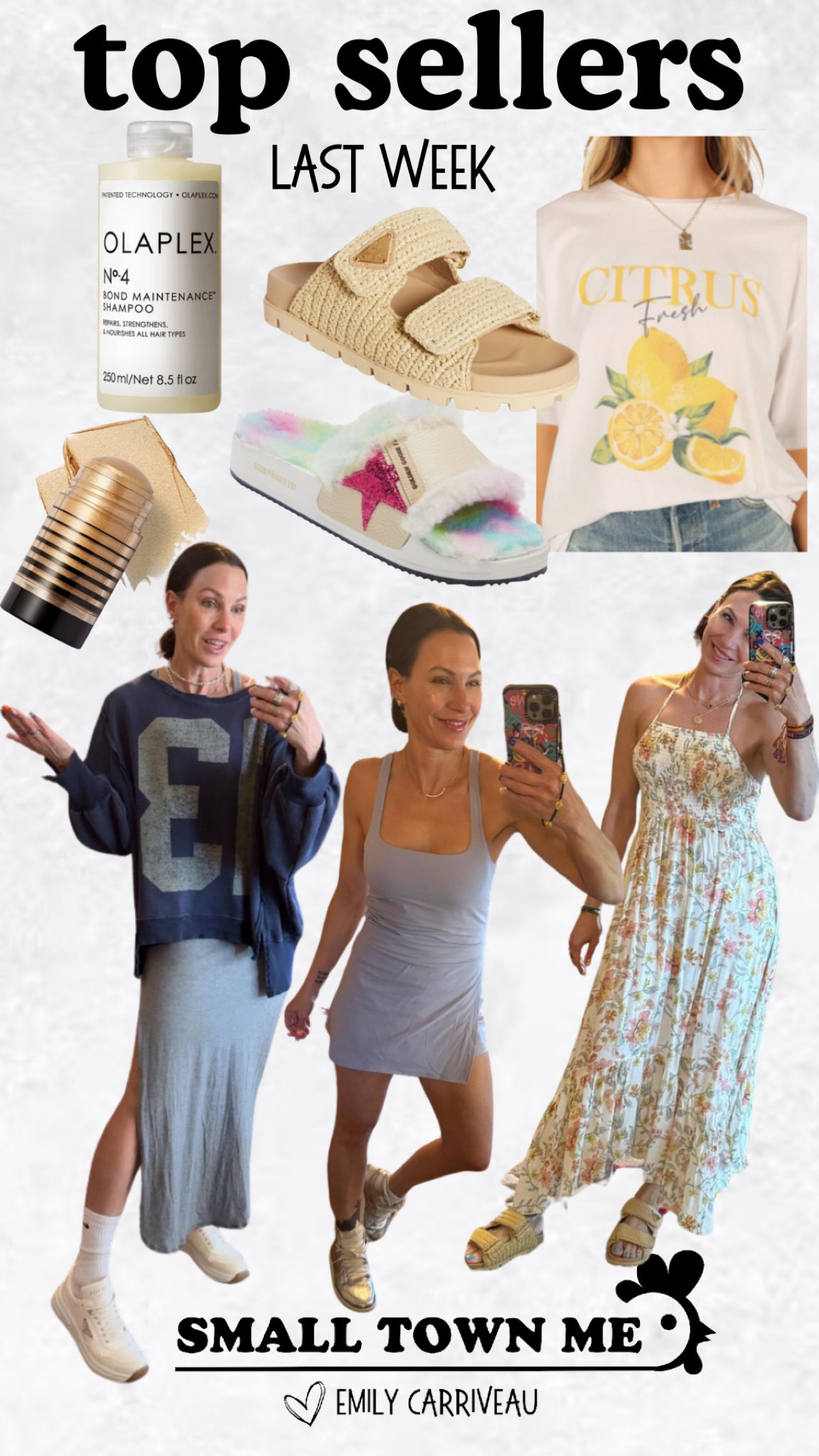 These top sellers from last week are some of my favorites! Free people oversize sweatshirt. Free people summer dress and athletic dress. Golden goose sandals. Prada sandals. DIBS highlighting stick. Olaplex shampoo. Pleated mini athletic skirt from Walmart.

#LTKBeauty #LTKStyleTip #LTKOver40