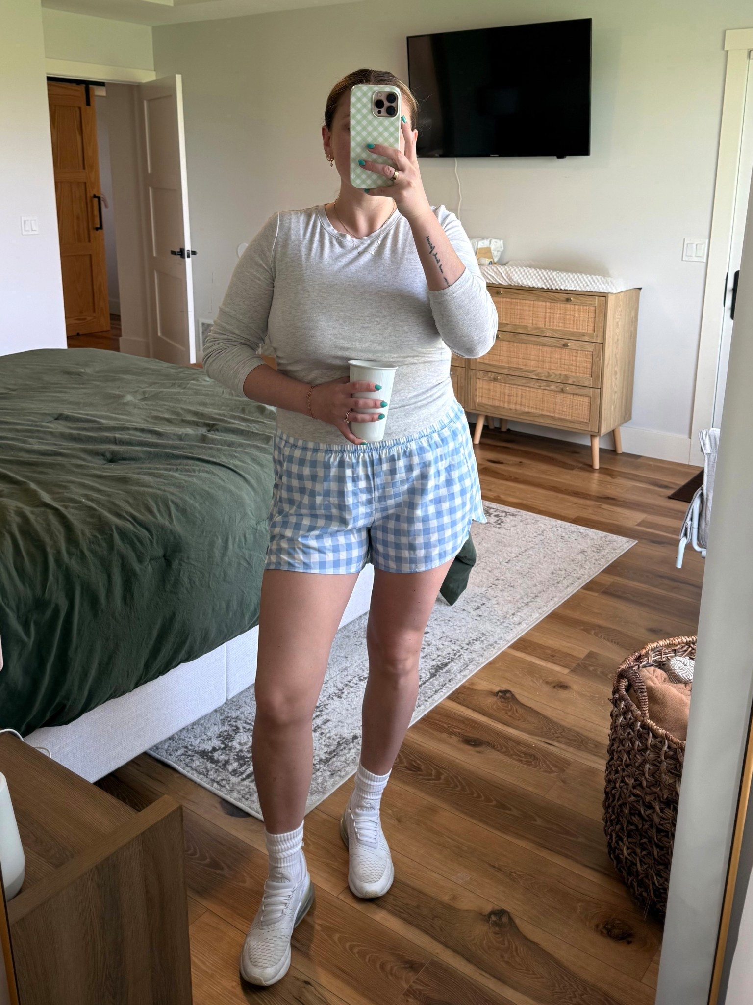 🩵 love gingham! 

#LTKootd #LTKMidsize #LTKActive
