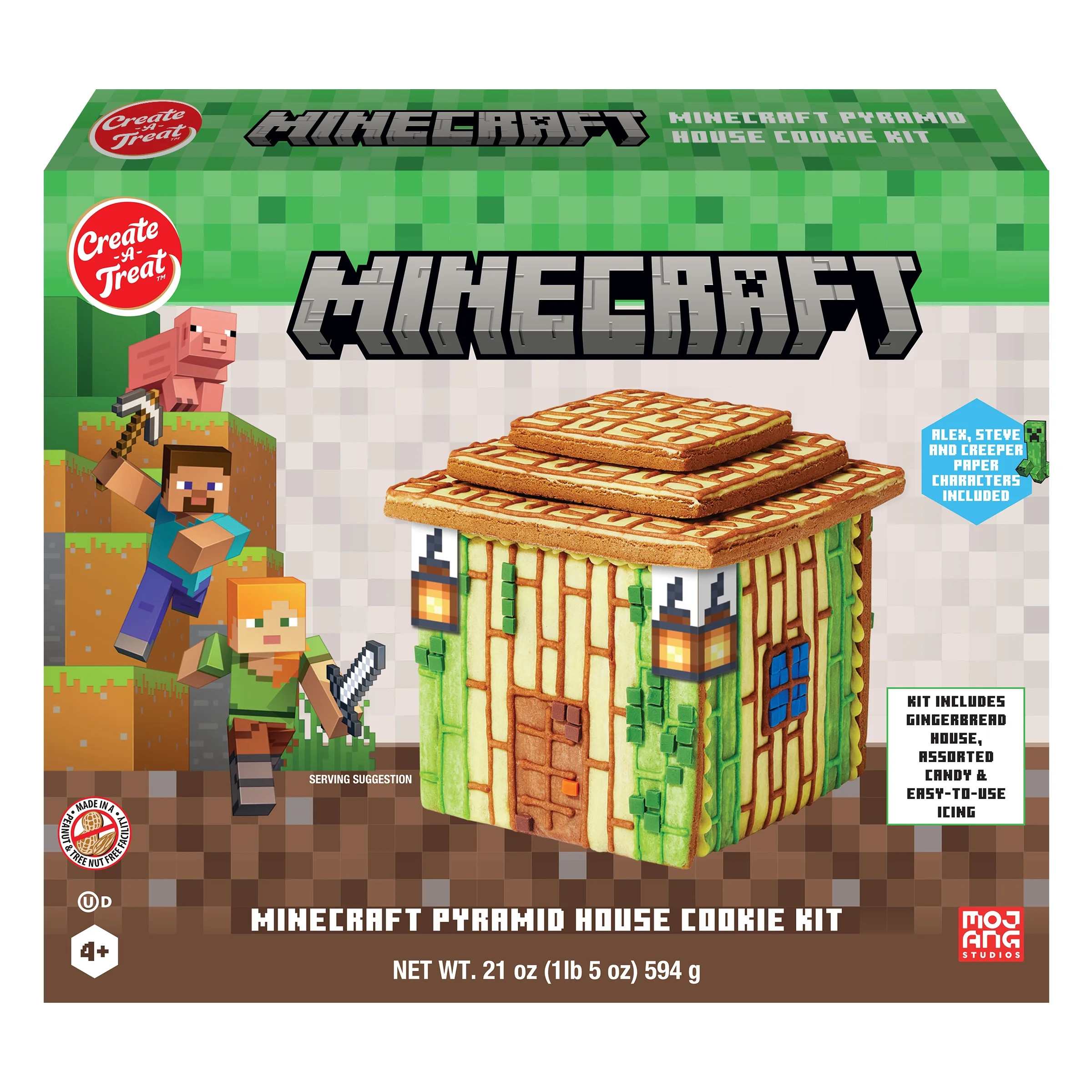 Holiday, Create a Treat, Minecraft Pyramid House Cookie Kit, 21 oz, New, Medium Size, Shelf-Stabl... | Walmart (US)