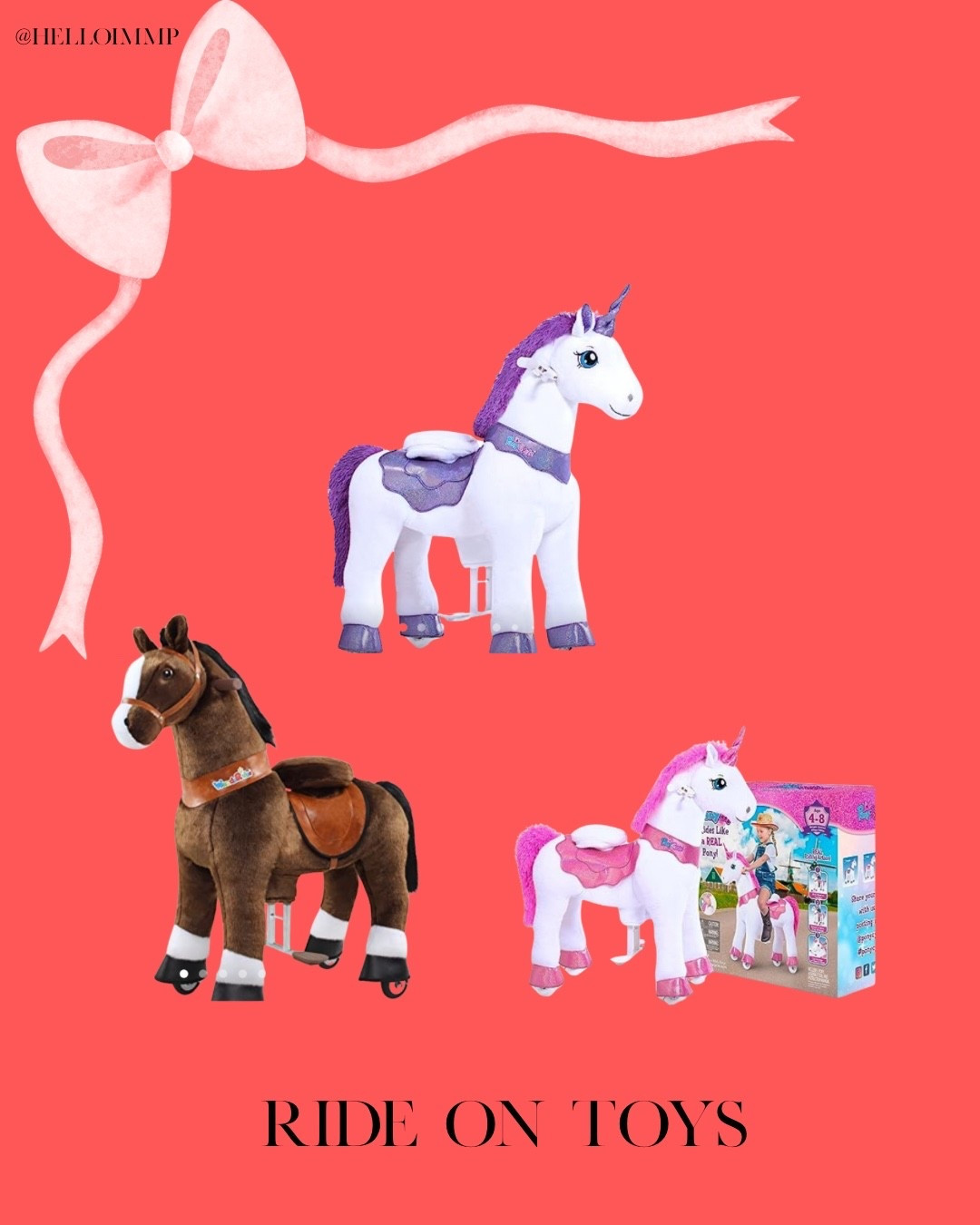 Ride on toys for tots! 

#LTKGiftGuide #LTKHoliday #LTKKids