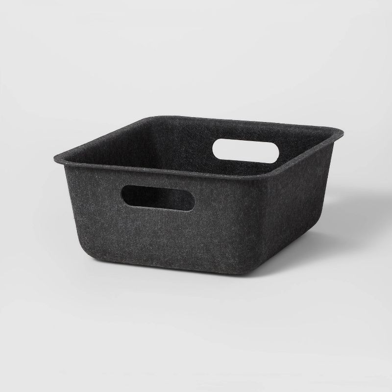 Sliding Storage Bin Felt Dark Gray - Brightroom™ | Target