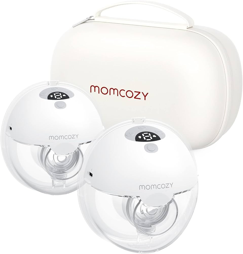 Momcozy M5 Hands Free Breast Pump, Double Wearable Breast Pump of Baby Mouth Double-Sealed Flange... | Amazon (US)