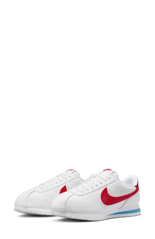 Nike Cortez Sneaker in White/Red/Blue at Nordstrom, Size 9 | Nordstrom