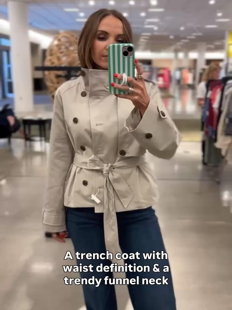 @nordstrom trench coat with unique details! I am in a small!

#LTKSaleAlert #LTKSeasonal