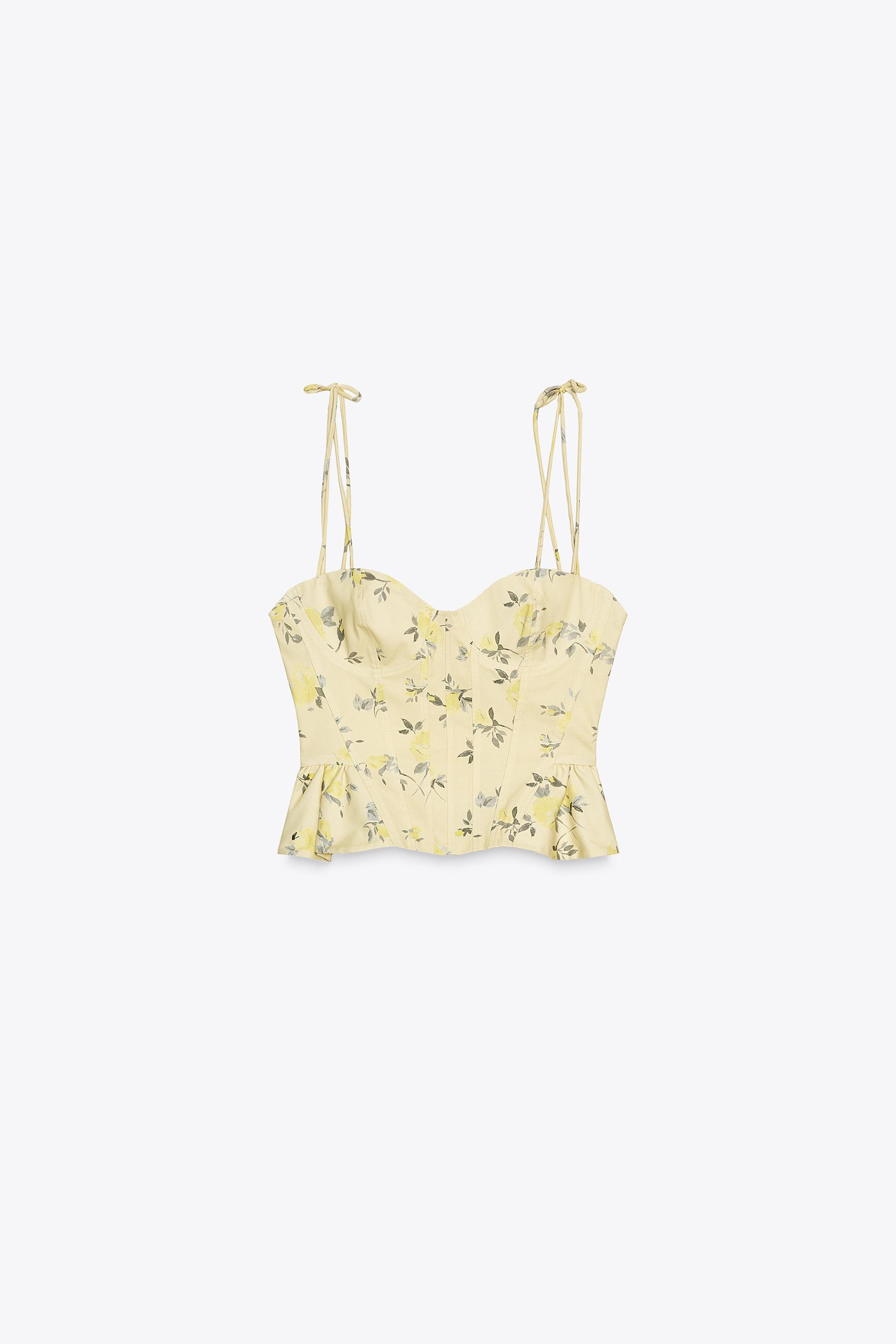 FLORAL POPLIN TOP | Zara US