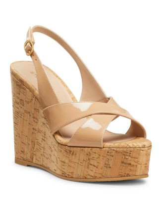 Stuart Weitzman Women's Dayna Slingback Wedge Sandals  | Bloomingdale's Shoes | Bloomingdale's (US)
