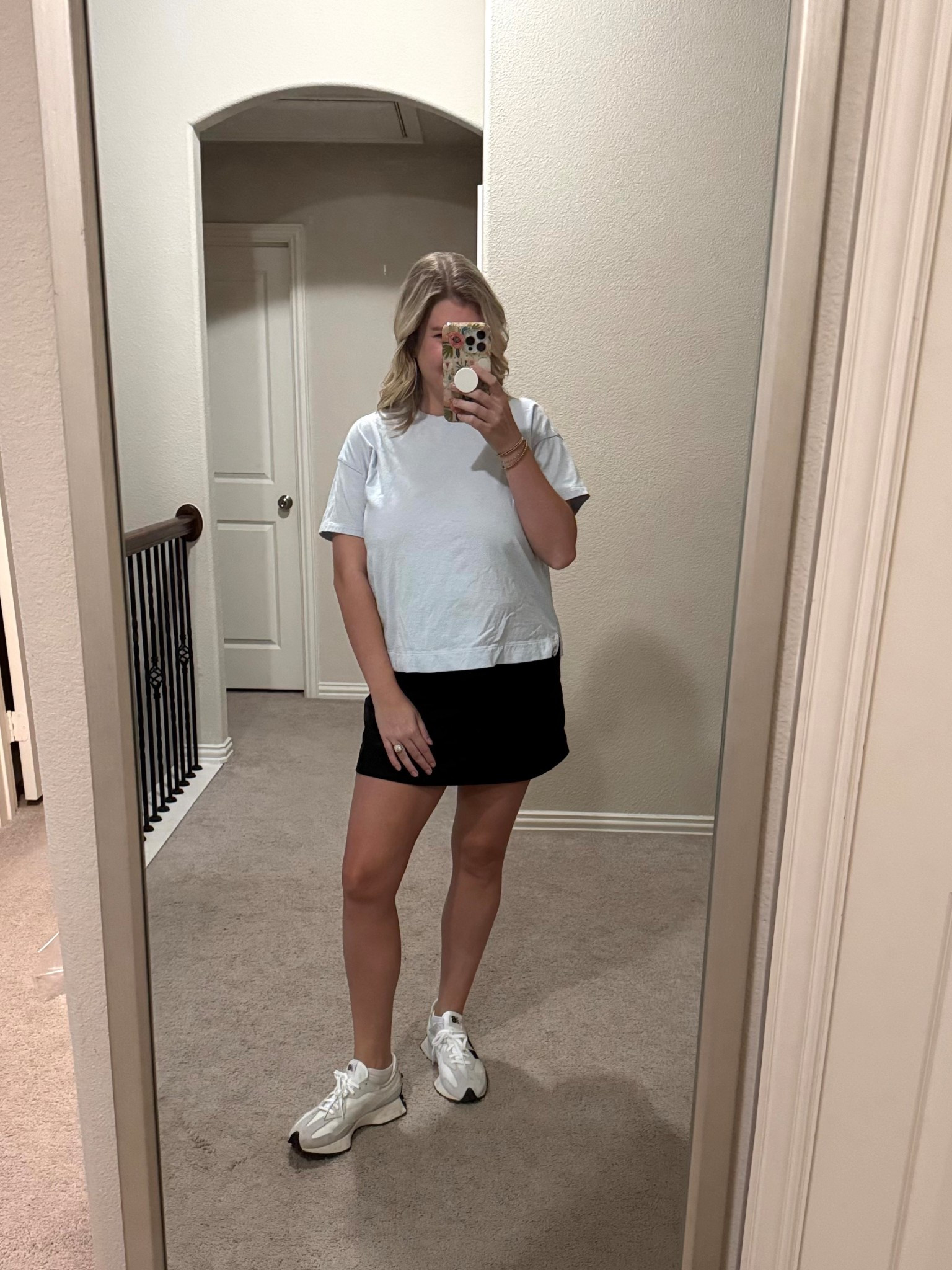 Ready to go watch some soccer!!
Sizing:
Medium tee
Medium skirt
8.5 sneakers

basic tee. casual outfit. mom outfit. sports outfit. SAHM. toddler mom. athletic skirt. 
@abercrombie 

#LTKootd #LTKmomlife