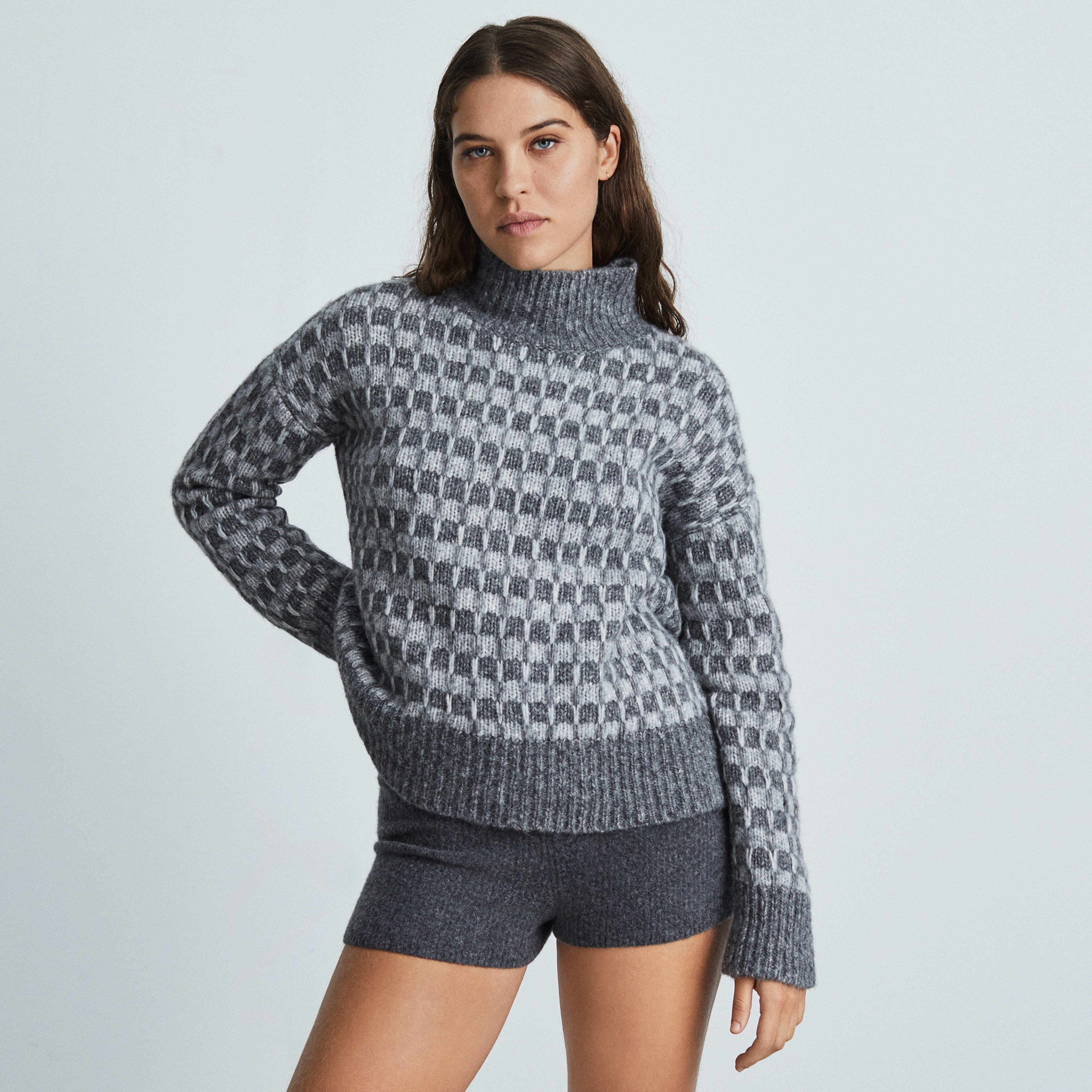 The Cloud Checkered Turtleneck | Everlane