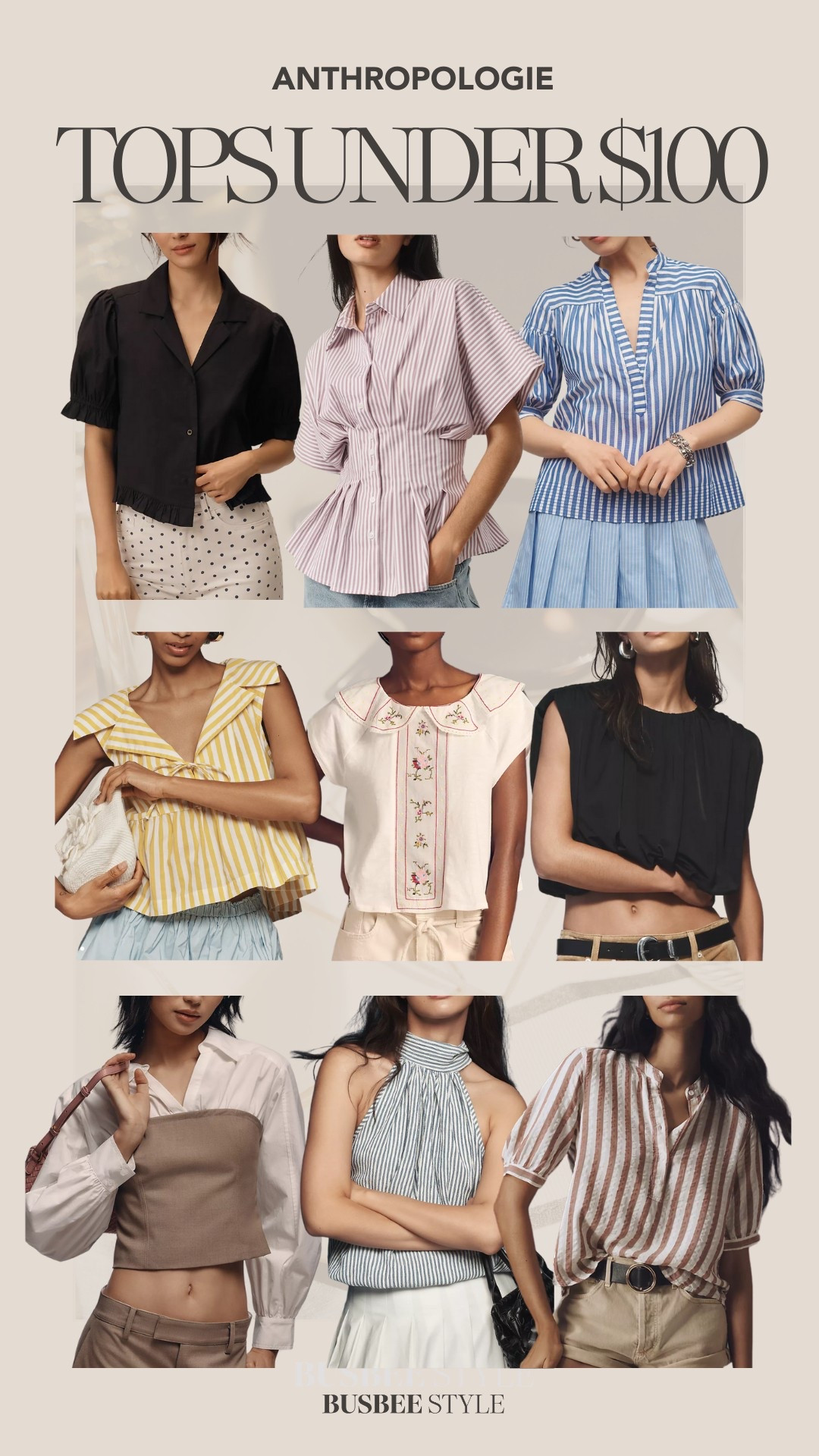 Chic summer tops under $100 from Anthropologie. I own several of these and LOVE them! 

~Erin xo 

#LTKFindsUnder100 #LTKSeasonal
