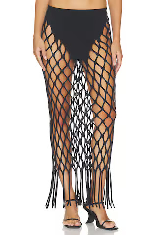 HAELO Wing Net Skirt in Black. - size M | Revolve Clothing (Global)