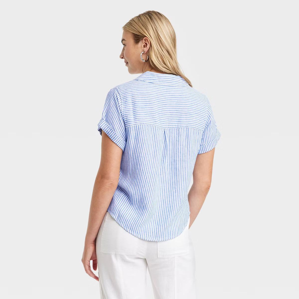 Women's Short Sleeve Collared Button-Down Shirt - Universal Thread™ | Target