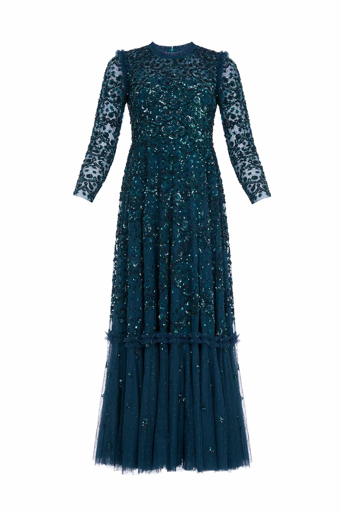 Alina Sequin Ankle Gown | Needle & Thread