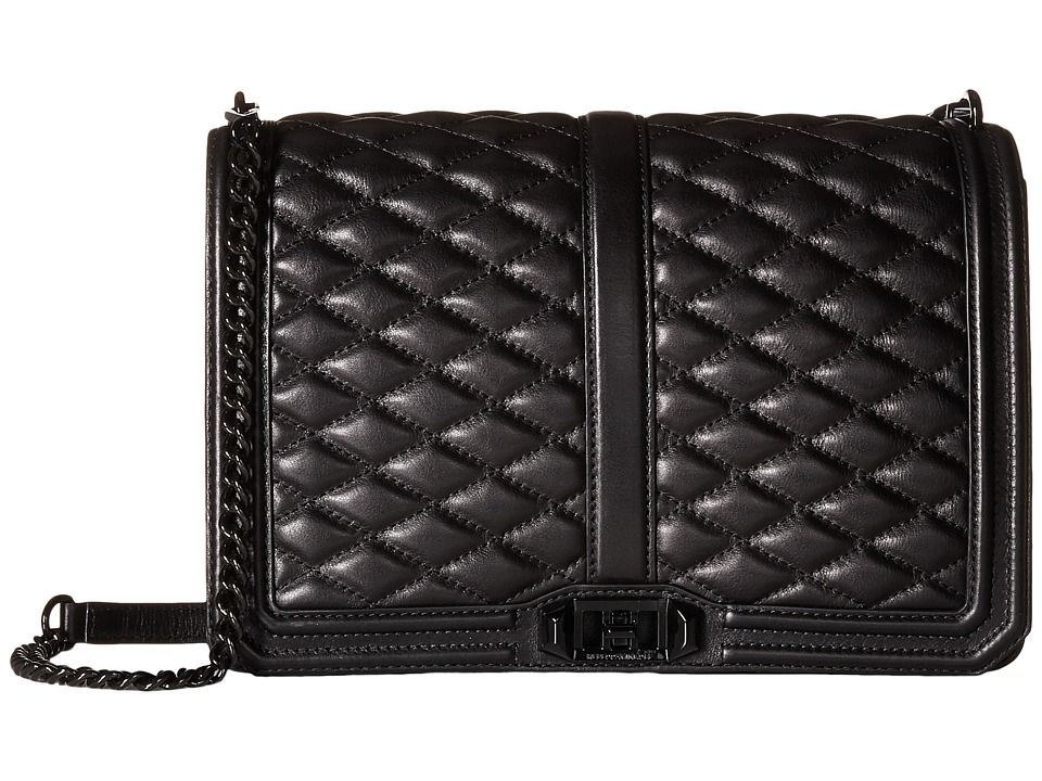 Rebecca Minkoff - Love Jumbo (Black 1) Handbags | Zappos
