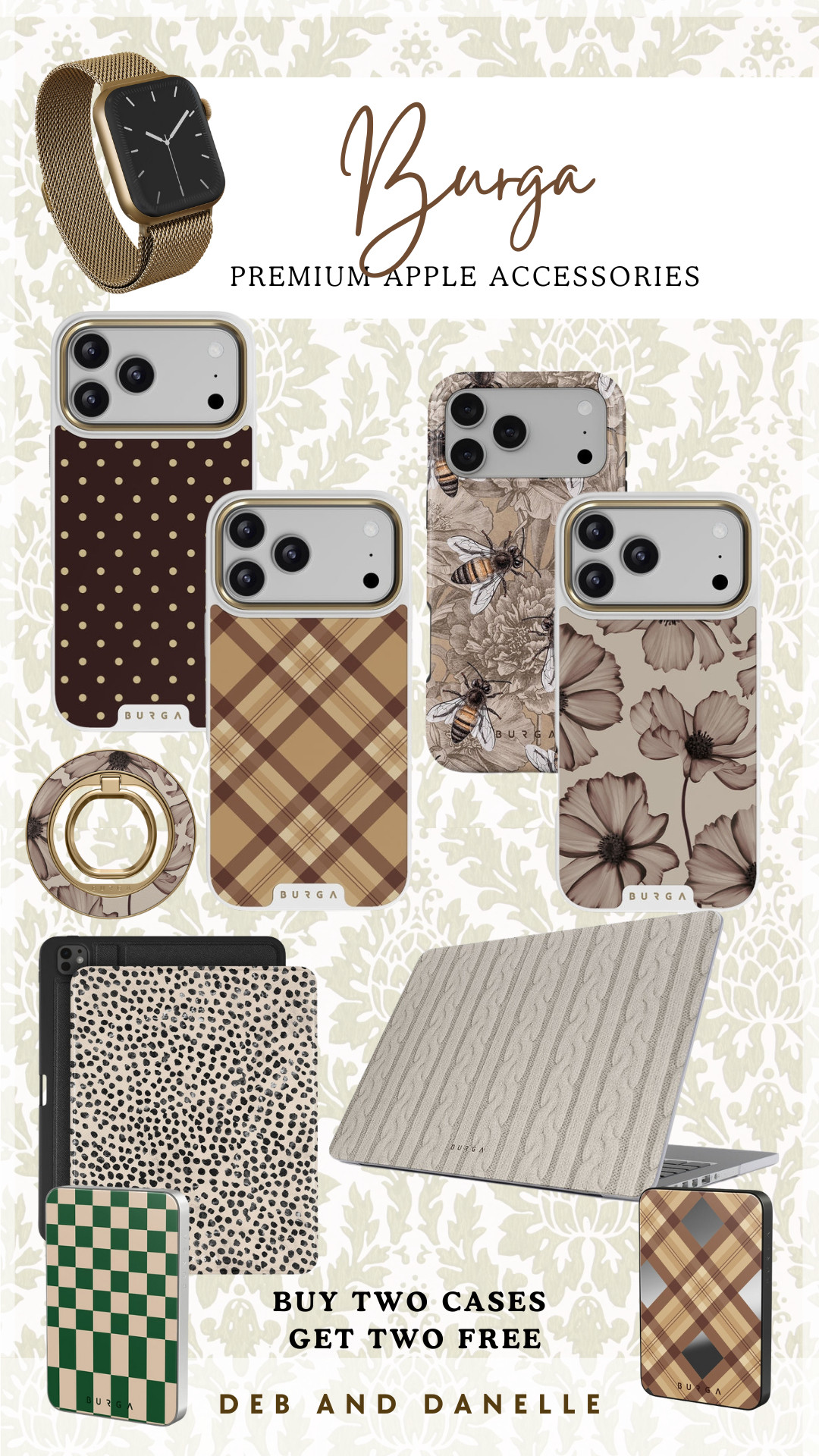 I just got a new iPhone so it was time for a new phone case, as well, and I ran across these stunning premium cases from Burga! They have magnetic power banks, ring holders, iWatch bands, and iPad and MacBook covers. Right now, you can also get two free phone cases when you buy two.  

 #LTKSaleAlert