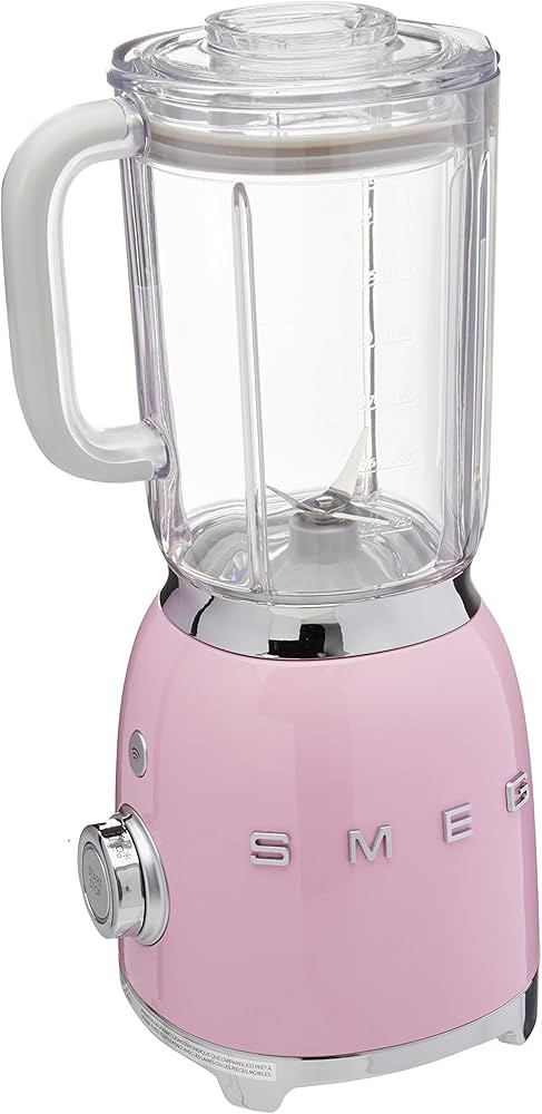 Smeg Countertop, Pastel Pink 50s Style Blender, 48 Ounces | Amazon (US)