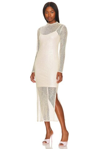 Blakely Dress in Natural | Revolve Clothing (Global)