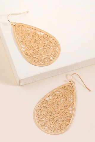 Kai Filigree Teardrop Earrings - francesca's | Francesca's