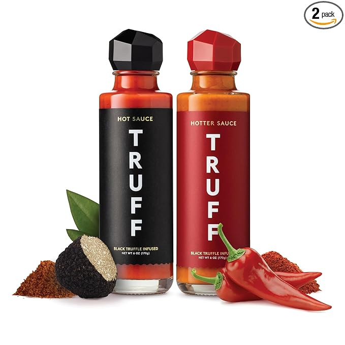 TRUFF Hot Sauce and Hotter Sauce 2-Pack Bundle, Gourmet Hot Sauce Set, Black Truffle and Chili Pe... | Amazon (US)