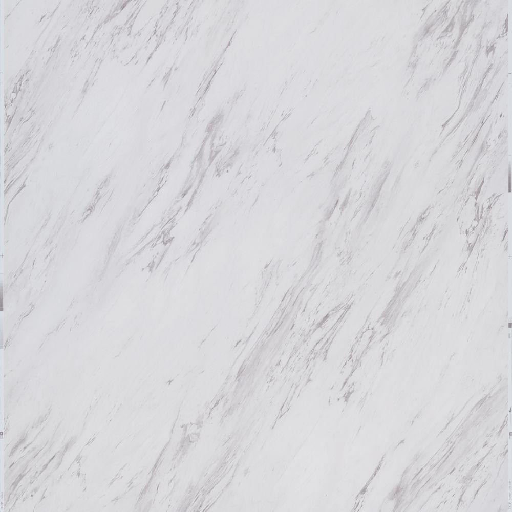 Carrara Marble 12 in. x 24 in. Peel and Stick Vinyl Tile (20 sq. ft. / case) | The Home Depot