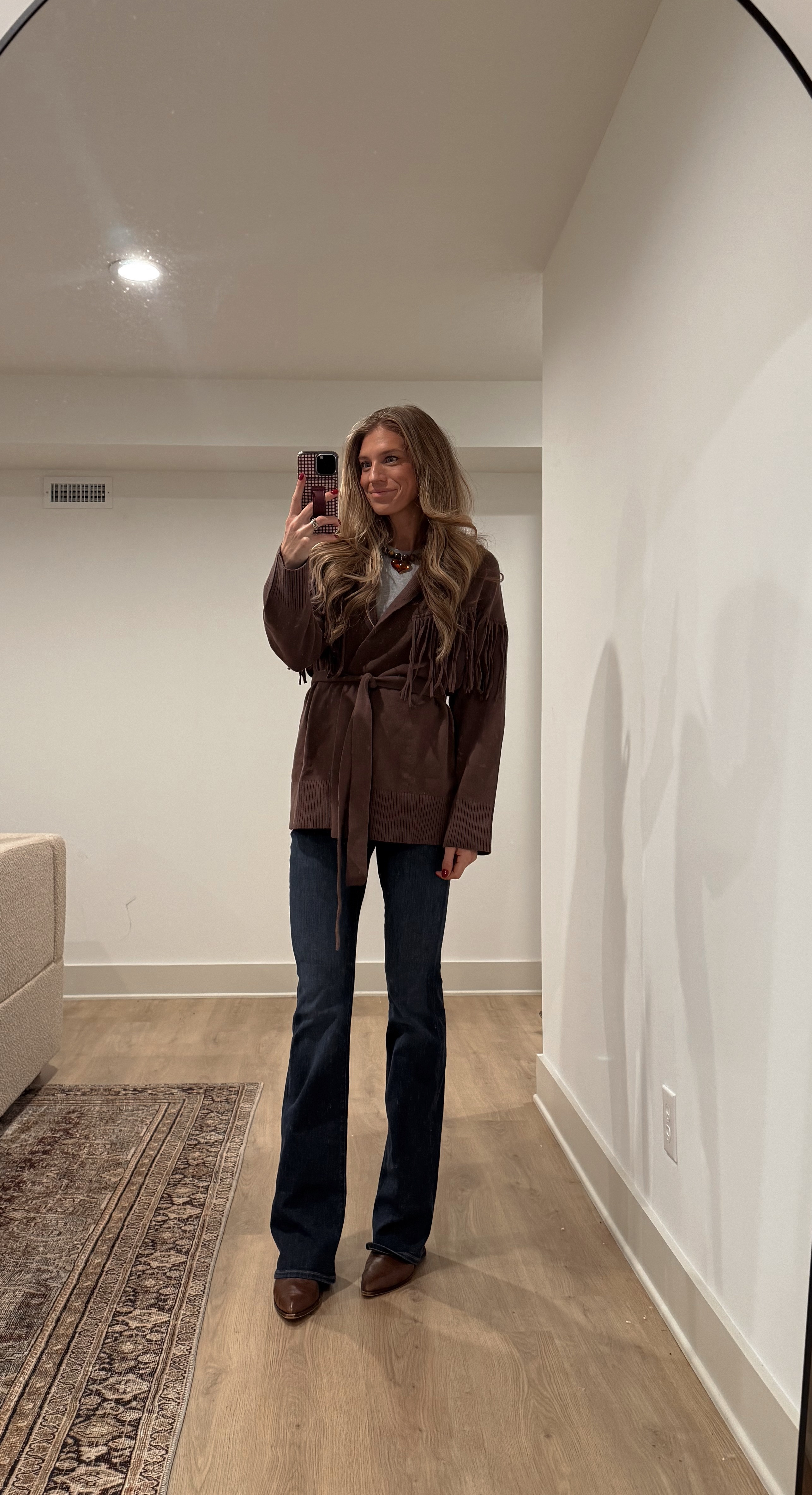 church outfit today and its tall girl friendly and bump friendly! Jeans are STRETCHY! Maybe not suitable for 3rd trimester but I am in my second trimester and these are the first pair of jeans I don't have to unzip after a couple hours of wearing them! Run tts my usual size is 27 tall

Size small in cardigan - linked a similar one from amazon 

linked a similar necklace from amazon


boot cut jeans, jeggings, thanksgiving outfit, holiday outfit, tall sizes, j. crew
 

 #LTKHoliday #LTKTall #LTKBump