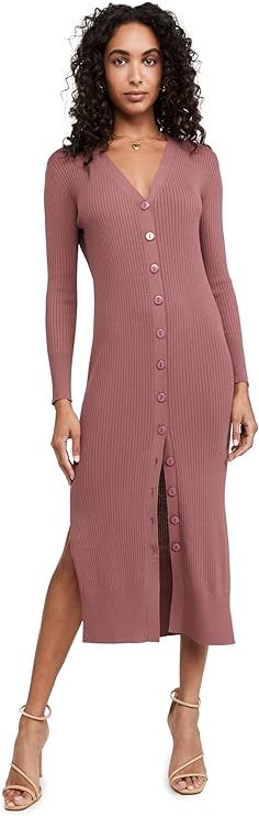 Line & Dot Women's Simone Button Down Sweater Dress | Amazon (US)