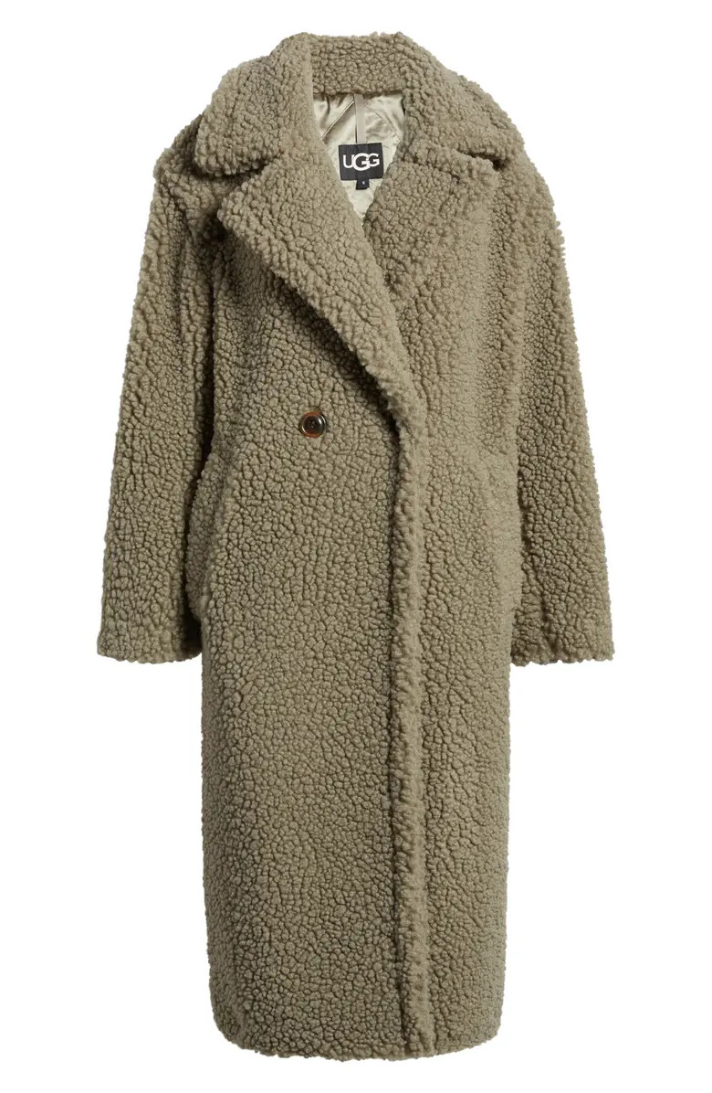 Gertrude Double Breasted Teddy Coat | Nordstrom