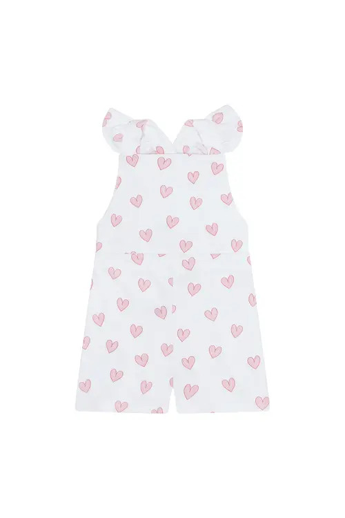 Nellapima Pink Heart Print Romper - Toddler at Nordstrom, Size 3T | Nordstrom