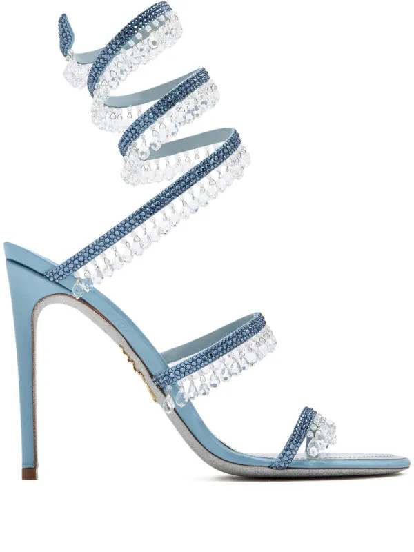 105mm Chandelier crystal-embellished sandals | Farfetch Global