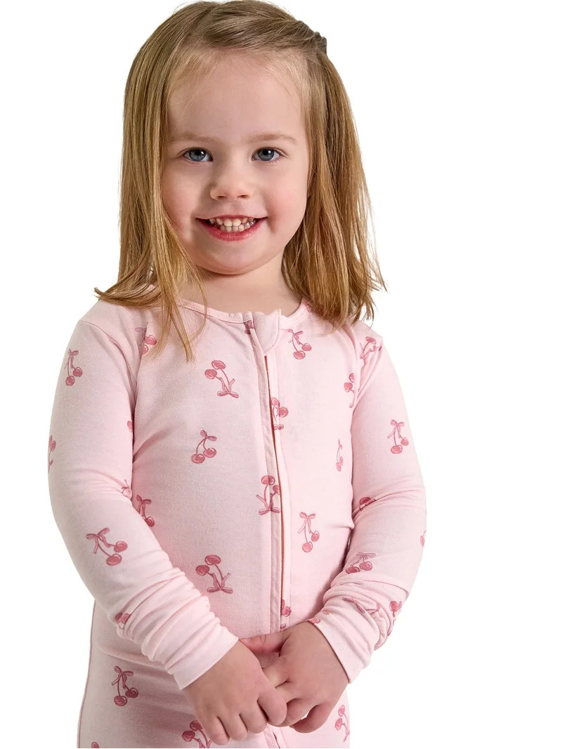 Modern Moments by Gerber Toddler Neutral Super Soft One-Piece Pajamas, Sizes 12 Months - 5T | Walmart (US)