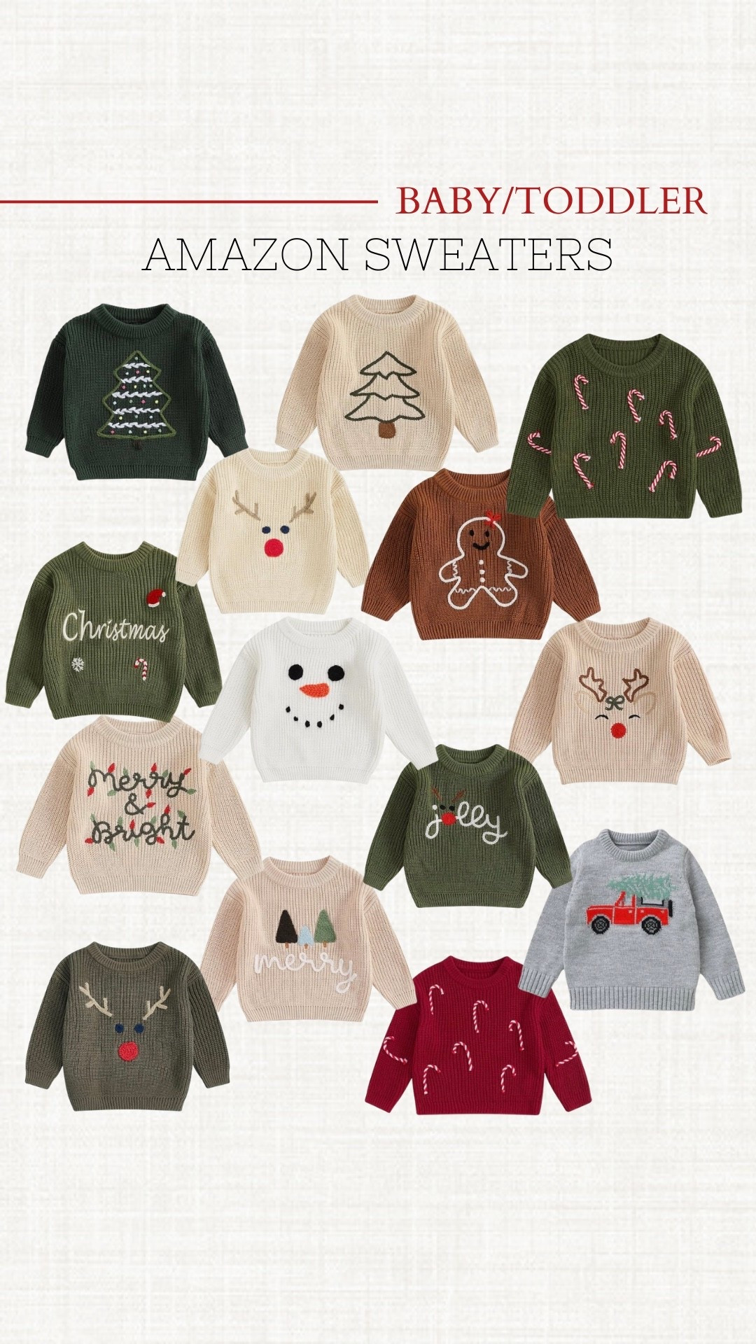 Toddler/Baby Amazon Christmas & Holiday Swesters!🎅⛄️ 

#LTKBaby #LTKKids #LTKHoliday