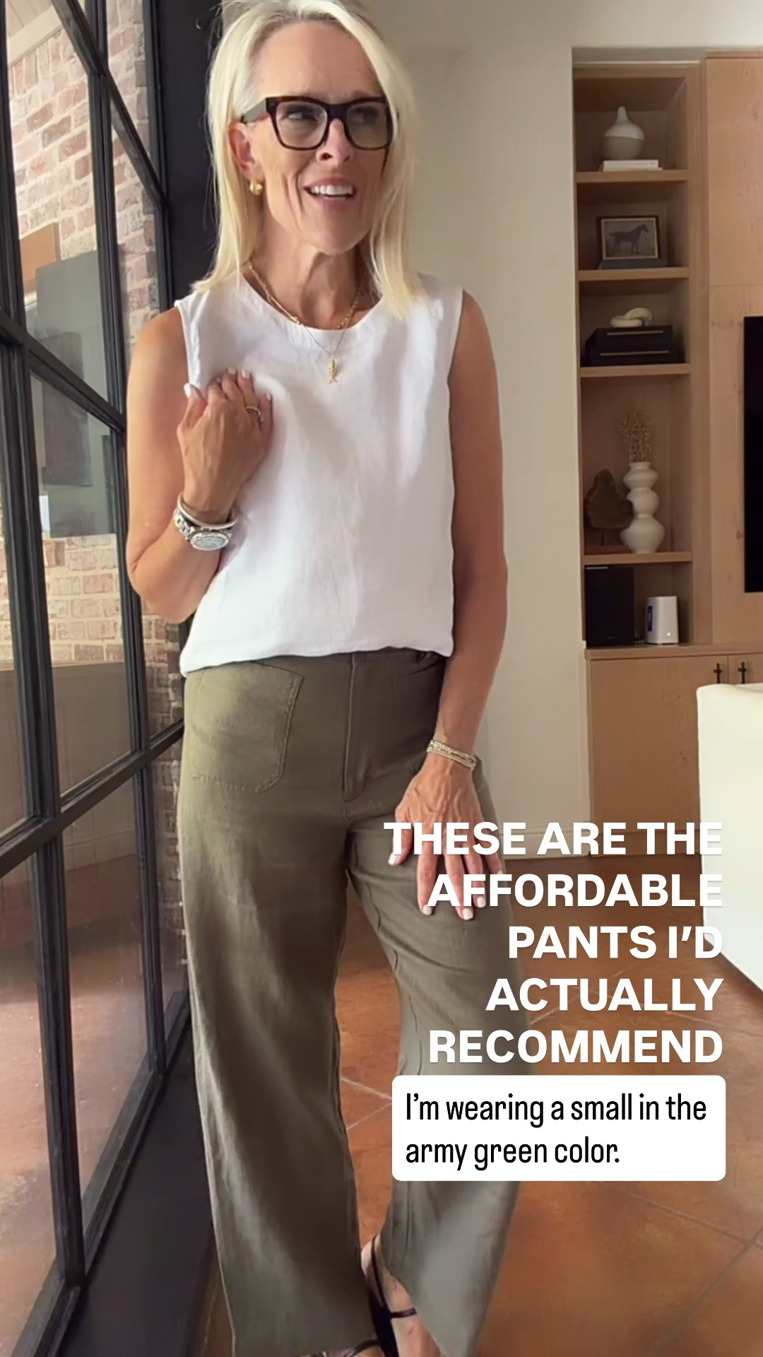 I’ve finally found an affordable pair of wide-leg pants I can recommend! They have a flattering drape, fit true to size, and are comfortable enough for travel, errands, or everyday wear. I’m wearing a small in the army green color.

💡 LTK MADE EASY
❤️ Heart = Support my posts!
🔖 Save = Get sale & restock alerts
📋 Lists = Keep favorites organized
📲 Share = Send lists and products to a friend. Hello, Christmas List!
💬 Comment = Ask me anything about what I’m wearing.:-)

#LTKootd #LTKOver40 #LTKSeasonal