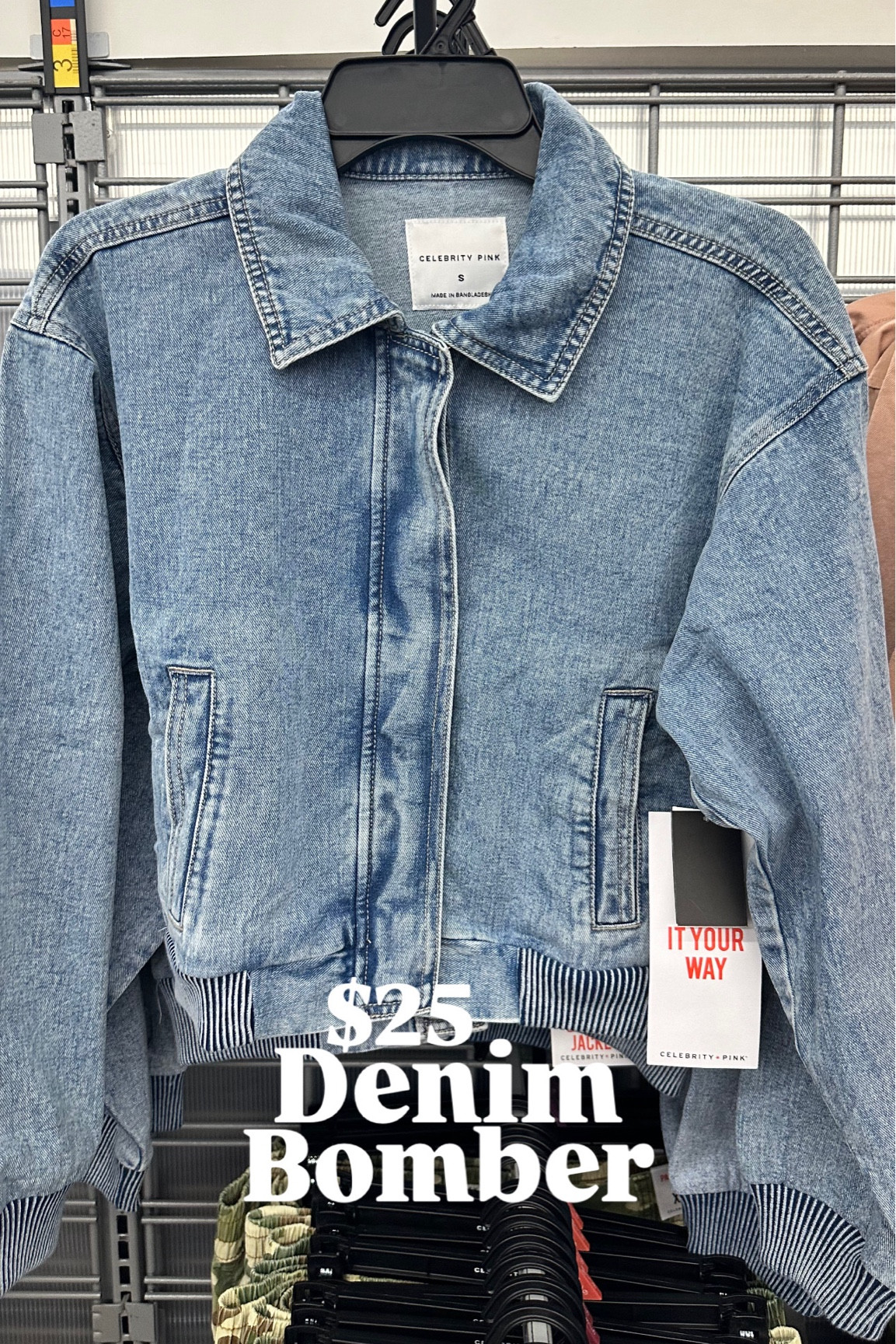 Denim bomber — I got a smalll

#LTKFindsUnder100 #LTKFindsUnder50 #LTKStyleTip