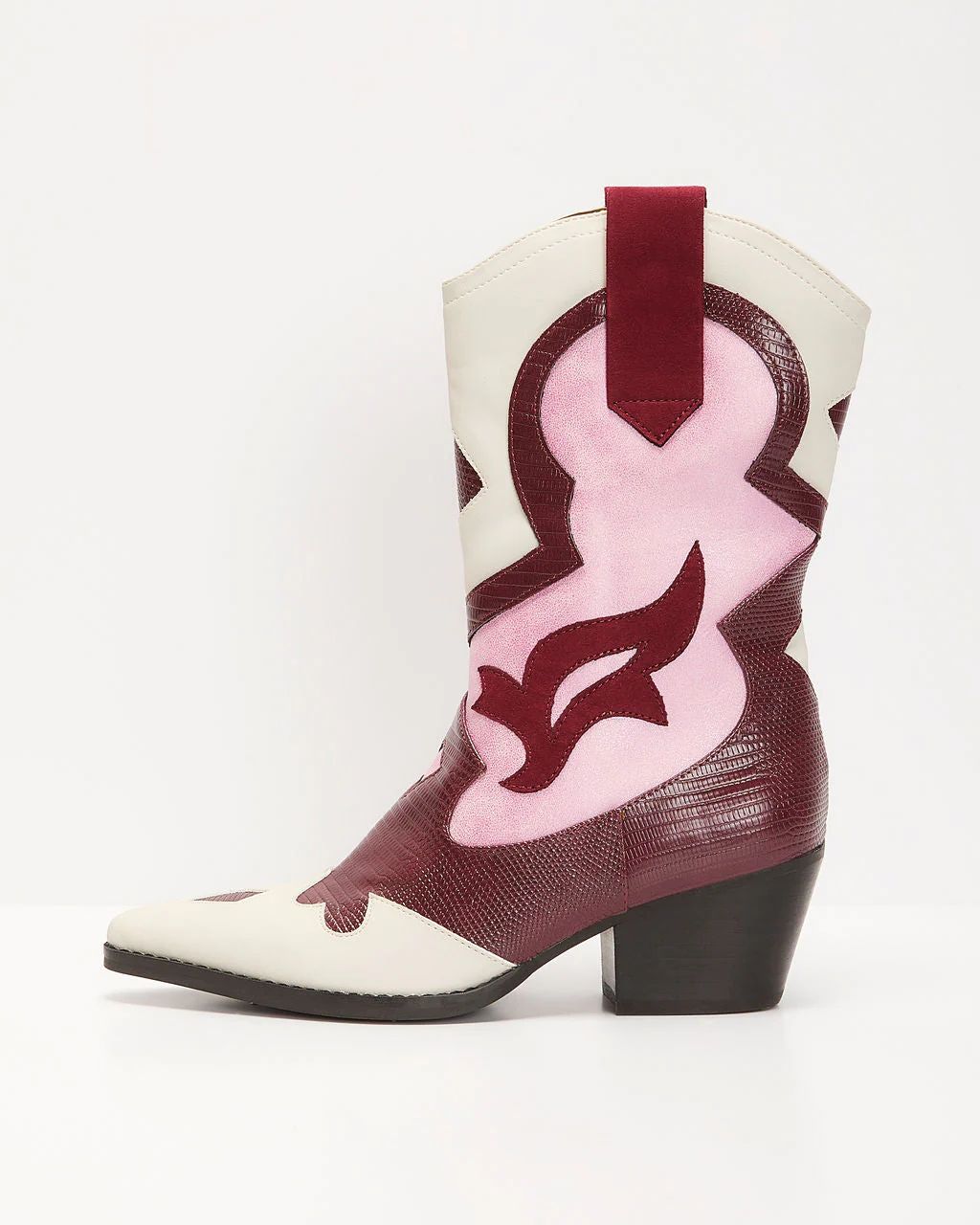 Joyner Abstract Print Faux Leather Boot | VICI Collection