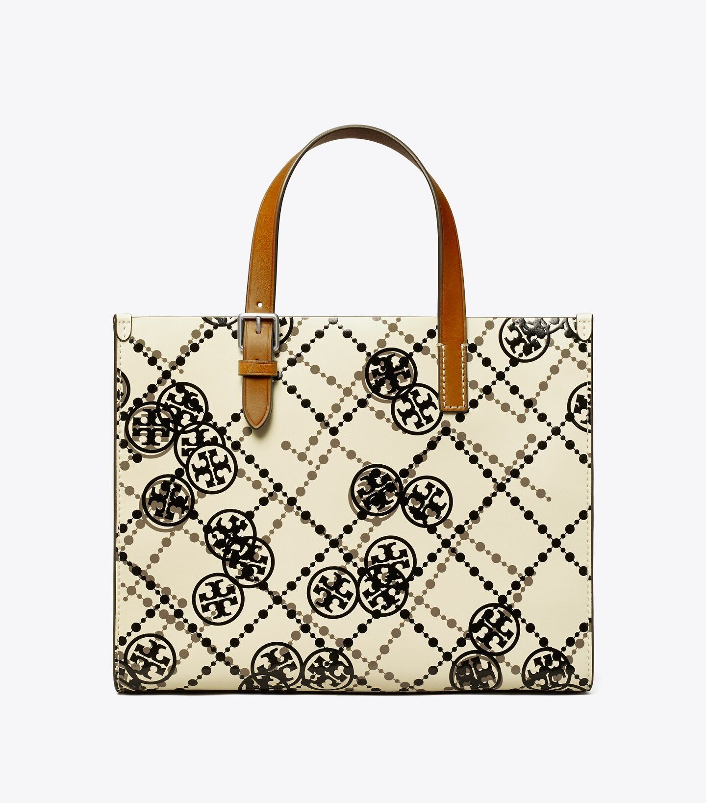 SMALL T MONOGRAM LEATHER HIGH FREQUENCY TOTE | Tory Burch (US)