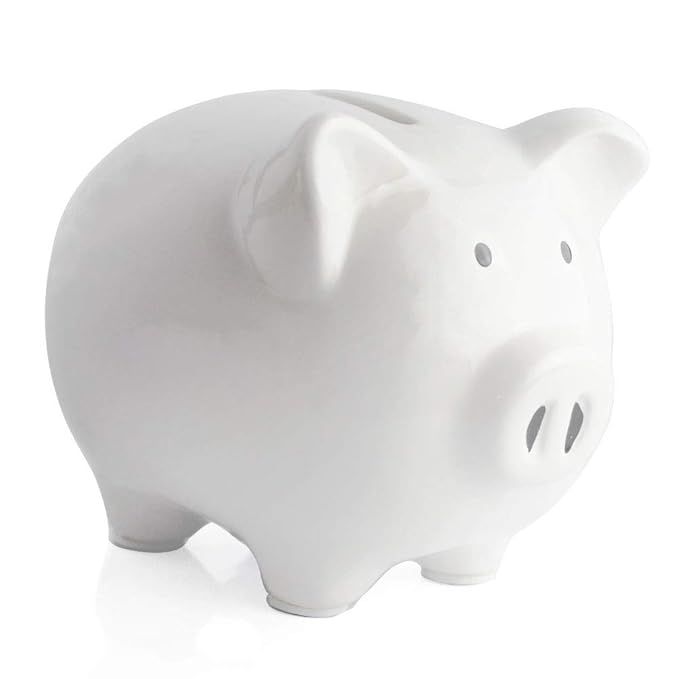 Amazon.com : Fat Cat Piggy Banks, Small Piggy Bank for Girls Boys Kids A New for White Piggy Bank... | Amazon (US)