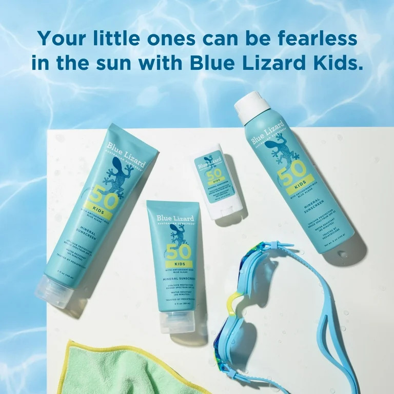Blue Lizard Kids Mineral SPF 50 Sunscreen Stick, Zinc Oxide, 0.5 oz | Walmart (US)