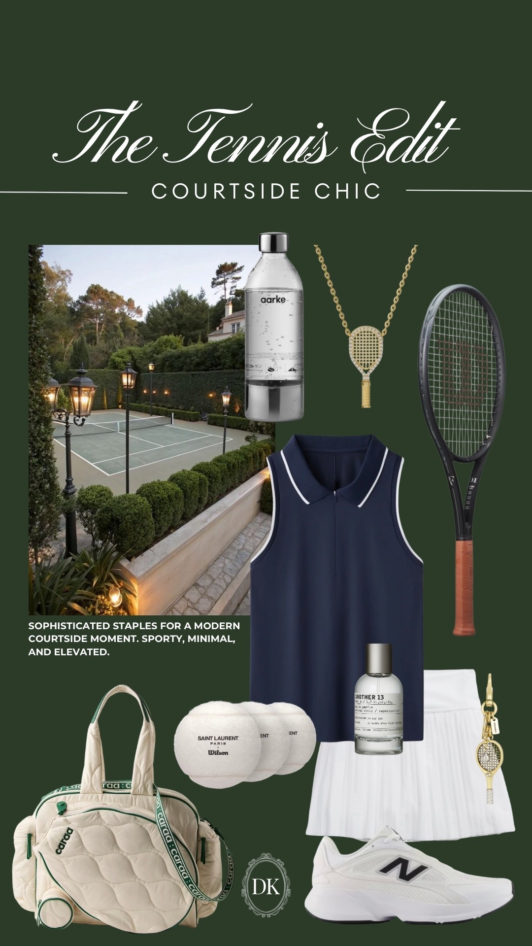 Courtside Chic 👟🎾🔗 #tennis #tennislifestyle #tennisaesthetic 

#LTKfitnessgoals #LTKActive