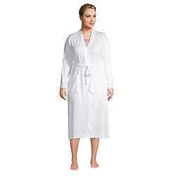 Women's Plus Size Supima Cotton Long Robe | Lands' End (US)