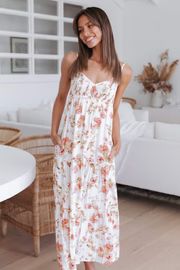 Amarlie Dress - White Floral | Petal & Pup (AU)