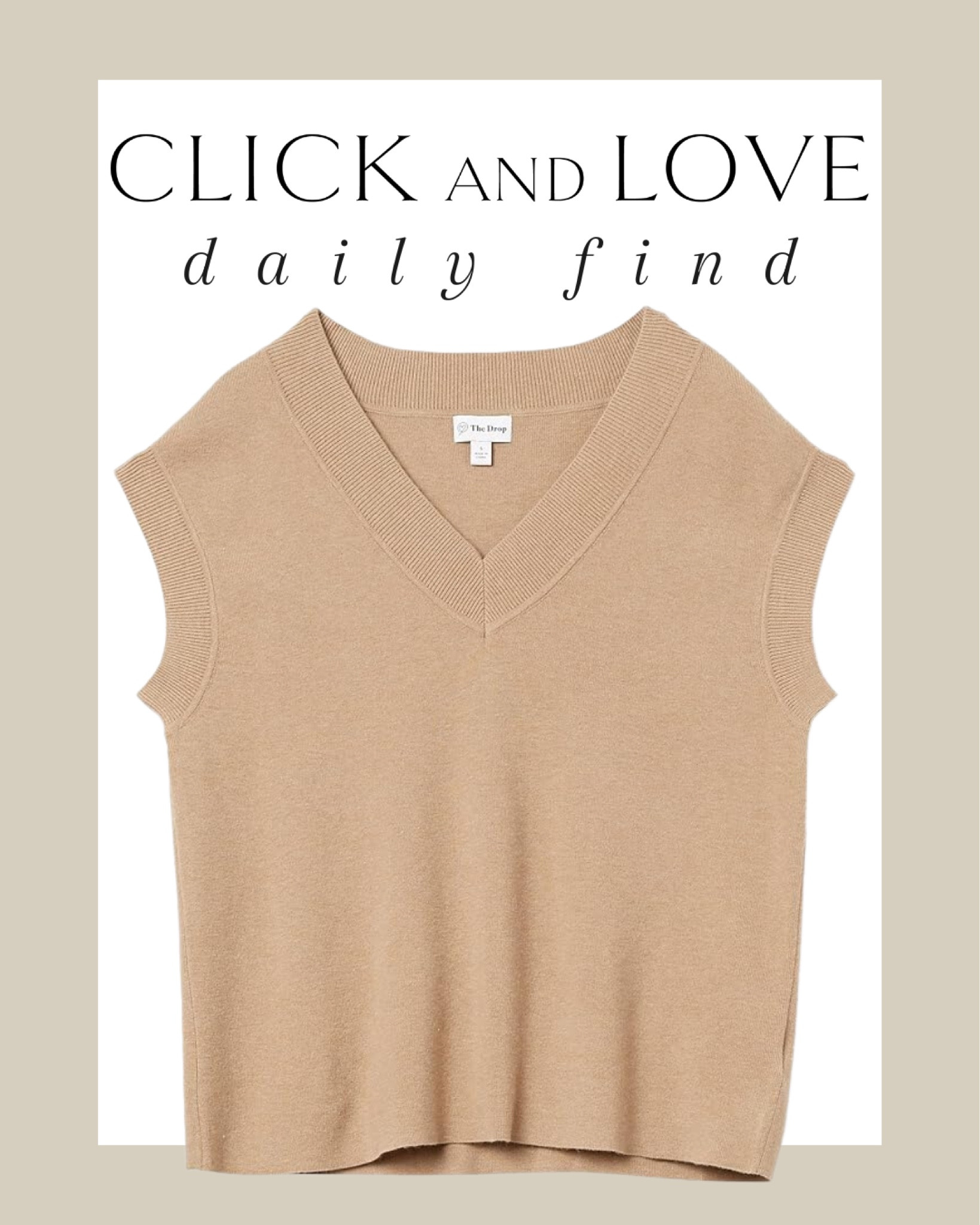 Daily find! This sweater vest can be layered for the office or worn alone for a casual day out 👏🏼

Vest, sweater vest, layering pieces, Womens fashion, fashion, fashion finds, outfit, outfit inspiration, clothing, winter fashion, summer fashion, spring fashion, wardrobe, fashion accessories, Amazon, Amazon fashion, Amazon must haves, Amazon finds, amazon favorites, Amazon essentials #amazon #amazonfashion



#LTKstyletip #LTKfindsunder50 #LTKmidsize