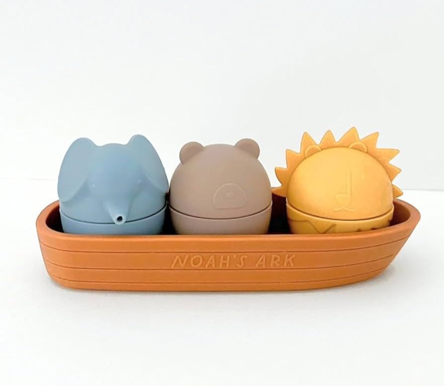 Lamorat Kompani Baby and Toddler Bath Toys Set of 3 with Silicone Boat-Mold Free Baby Bathtub Toy... | Amazon (US)