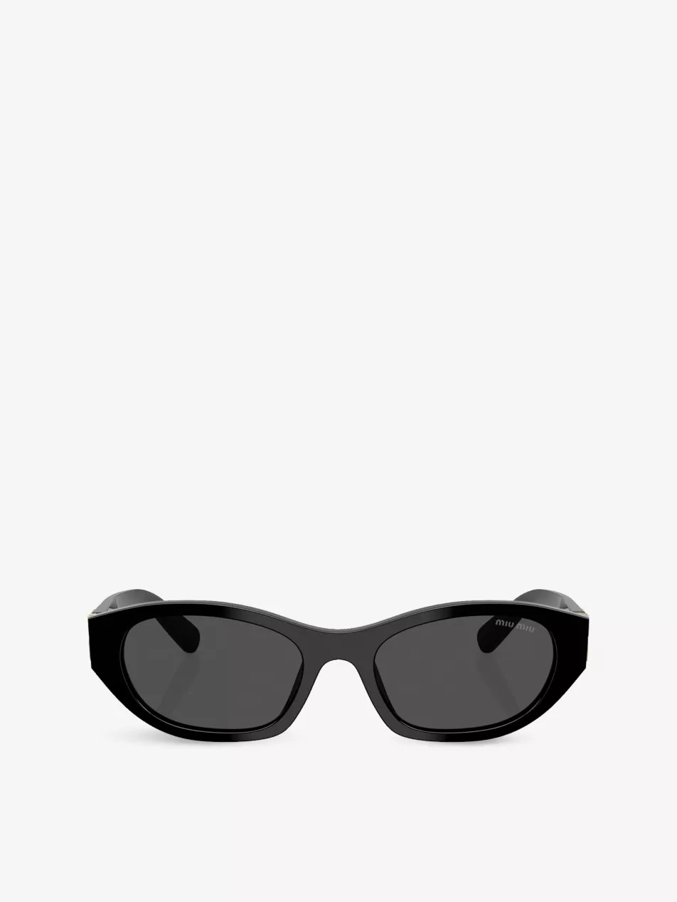 MU A03S branded acetate sunglasses | Selfridges