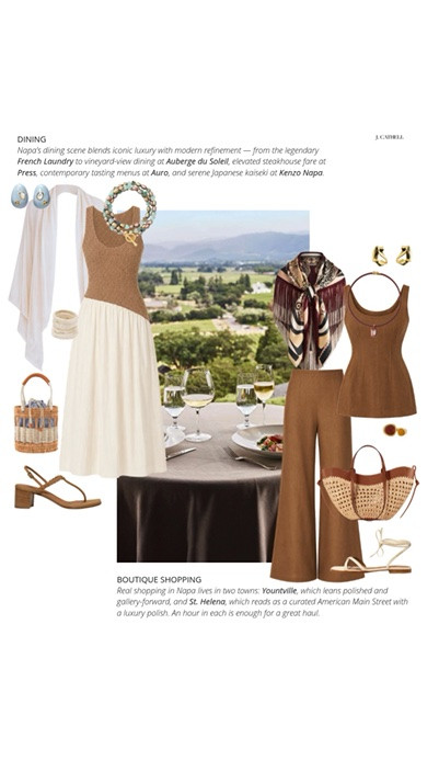Napa is always a good idea 🍷✨

I pulled together the ultimate Napa Valley edit featuring what to wear for wine tastings, vineyard lunches, luxury hotel stays, and long dinners under the string lights — plus the best hotels, wineries, and restaurants to add to your itinerary.

Think effortless dresses, chic sandals, lightweight layers, and polished accessories that feel perfectly at home among the vines. Equal parts relaxed, romantic, and incredibly chic.

Save this one for your next wine country weekend 🤍#NapaValley #WineCountryStyle #VacationStyle #ResortWear #SummerStyle #LTKFinds #NapaFashion #TravelOutfits #WeekendGetaway #CaliforniaStyle #VineyardStyle #LuxuryTravel #WhatToWear #LTKStyle

#LTKTravel #LTKSeasonal #LTKOver40 #LTKTravel